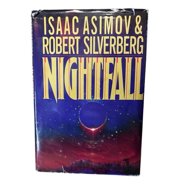 Nightfall by Isaac Asimov & Robert Silverberg 1990 Hardcover w/ Dust Jacket - Picture 1 of 8